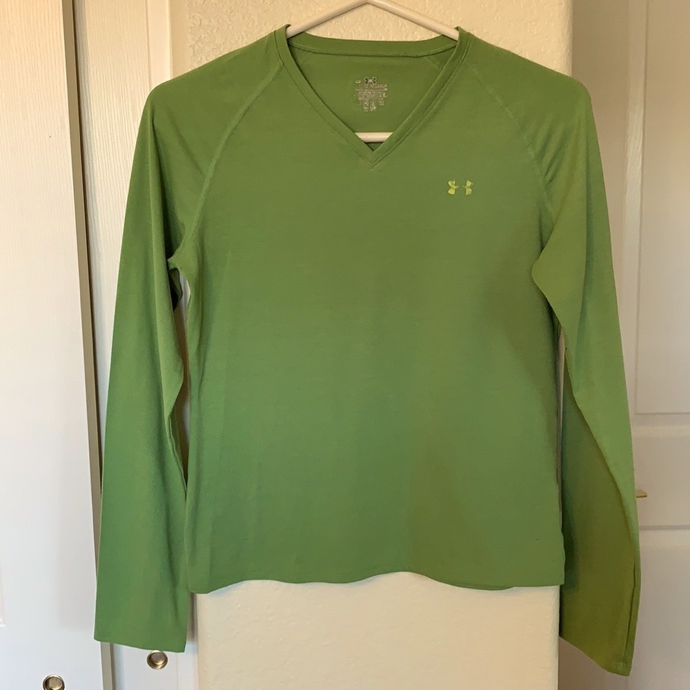 Under Armour Women’s Long Sleeve T-Shirt Lime Green Size M
